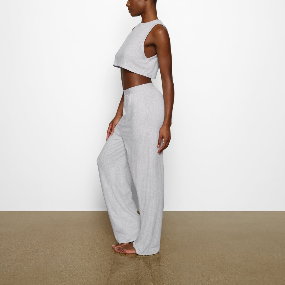 SKIMS Boyfriend Loose Pant NWT in Light Heather Gray - Picture 2 of 6